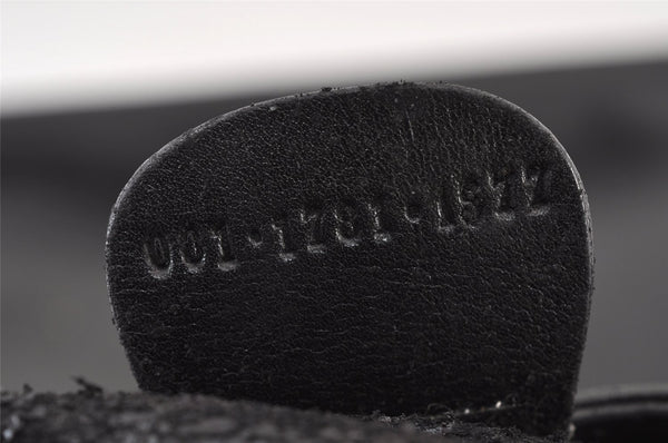 Authentic GUCCI Vintage Bamboo 2Way Shoulder Hand Bag Leather Black Junk 0922K