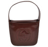 Authentic GUCCI Vintage Shoulder Hand Bag Purse Enamel Brown Junk 0923K