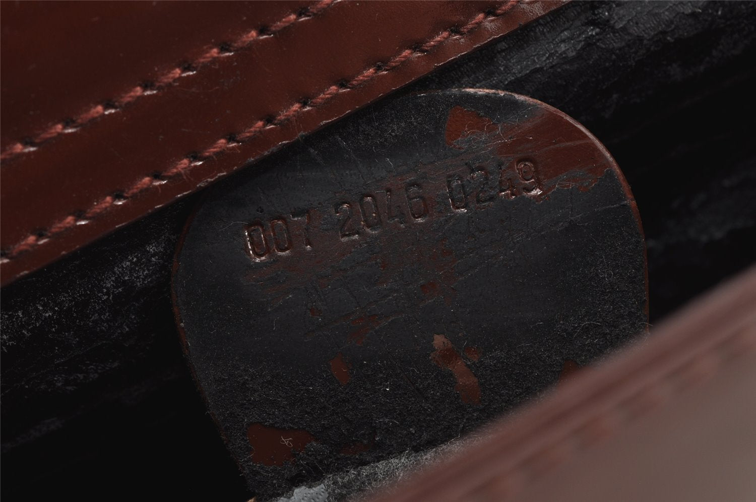 Authentic GUCCI Vintage Shoulder Hand Bag Purse Enamel Brown Junk 0923K