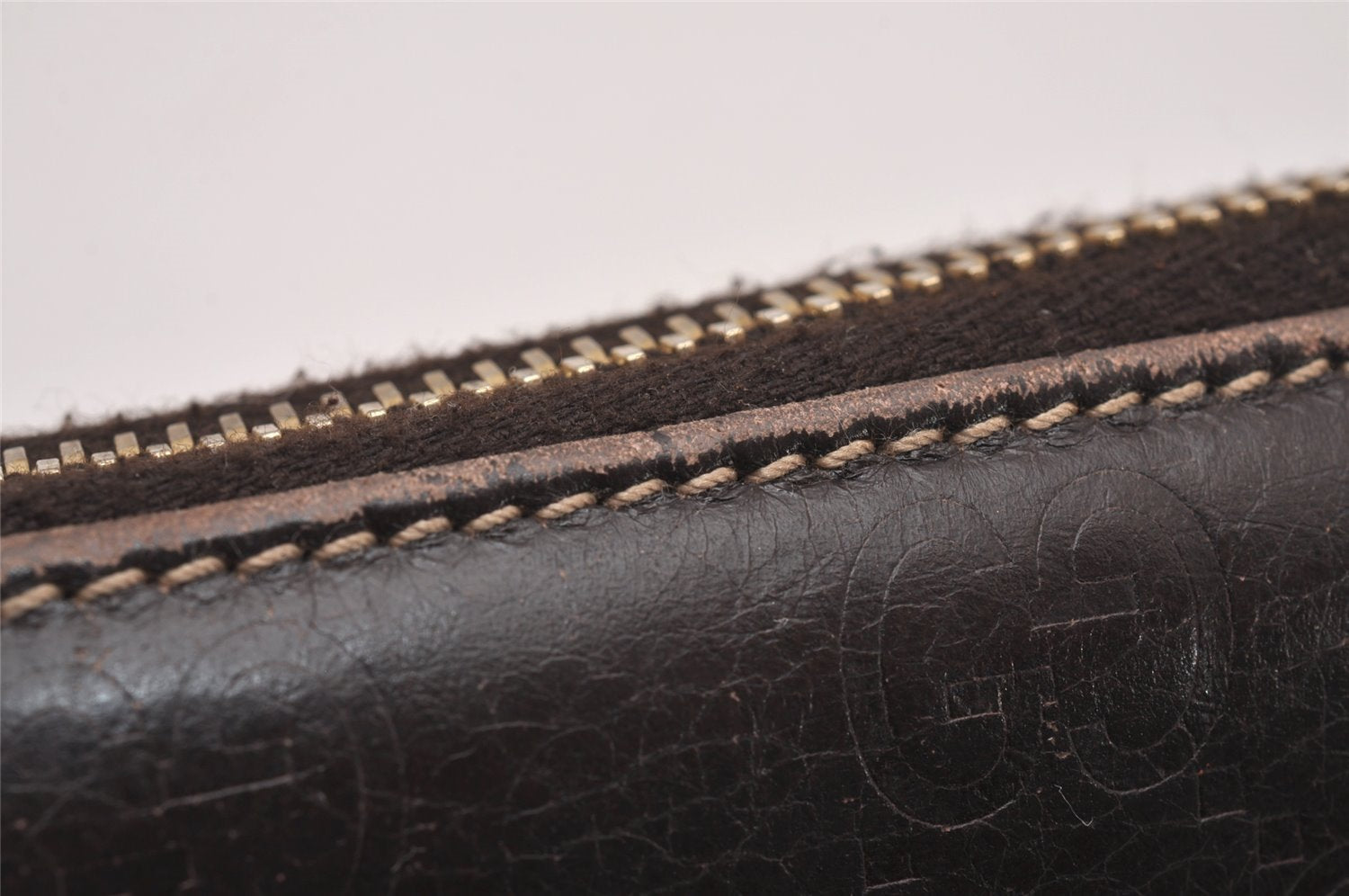 Authentic GUCCI Guccissima GG Leather Long Wallet Purse 212110 Brown 0924J