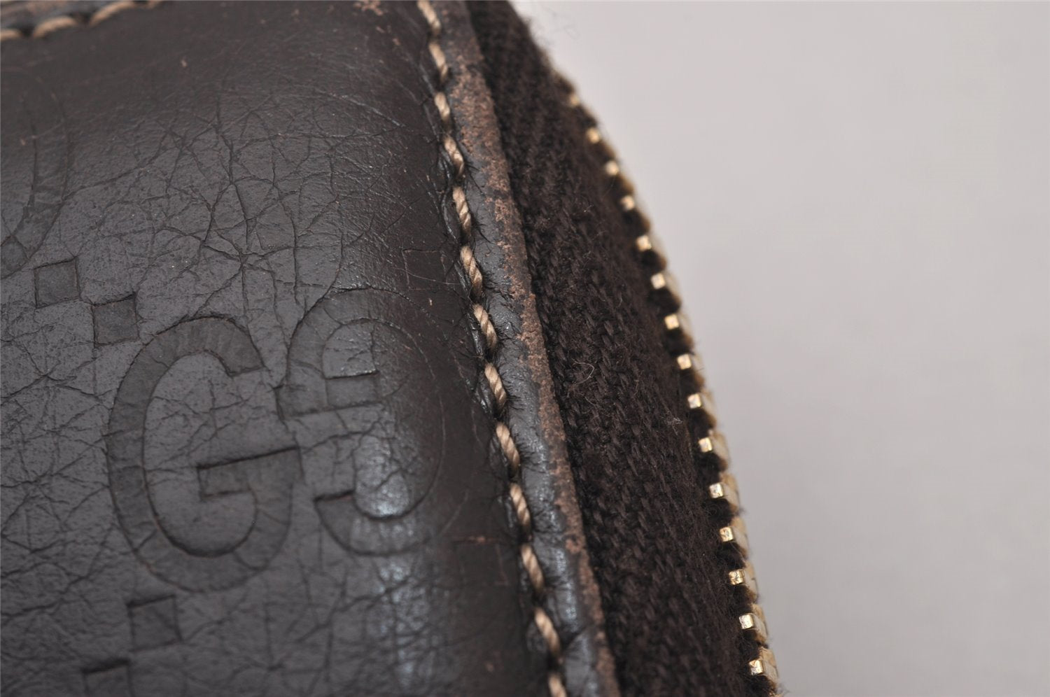 Authentic GUCCI Guccissima GG Leather Long Wallet Purse 212110 Brown 0924J