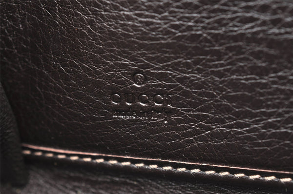 Authentic GUCCI Guccissima GG Leather Long Wallet Purse 212110 Brown 0924J