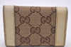 Authentic GUCCI Charmy 6 Hooks Key Case Purse Canvas Leather 154164 Brown 0925J
