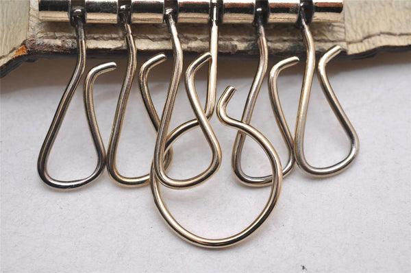 Authentic GUCCI Charmy 6 Hooks Key Case Purse Canvas Leather 154164 Brown 0925J