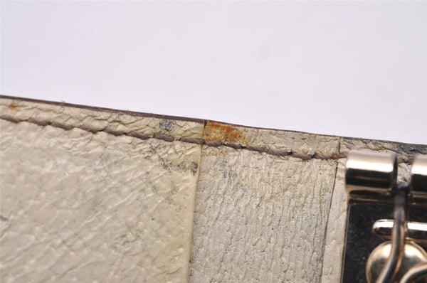 Authentic GUCCI Charmy 6 Hooks Key Case Purse Canvas Leather 154164 Brown 0925J