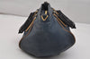 Authentic Chloe Ethel 2Way Shoulder Cross Body Hand Bag Purse Leather Navy 0925K