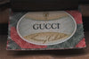 Authentic GUCCI Vintage Clutch Hand Bag Purse GG PVC Leather Brown 0926I