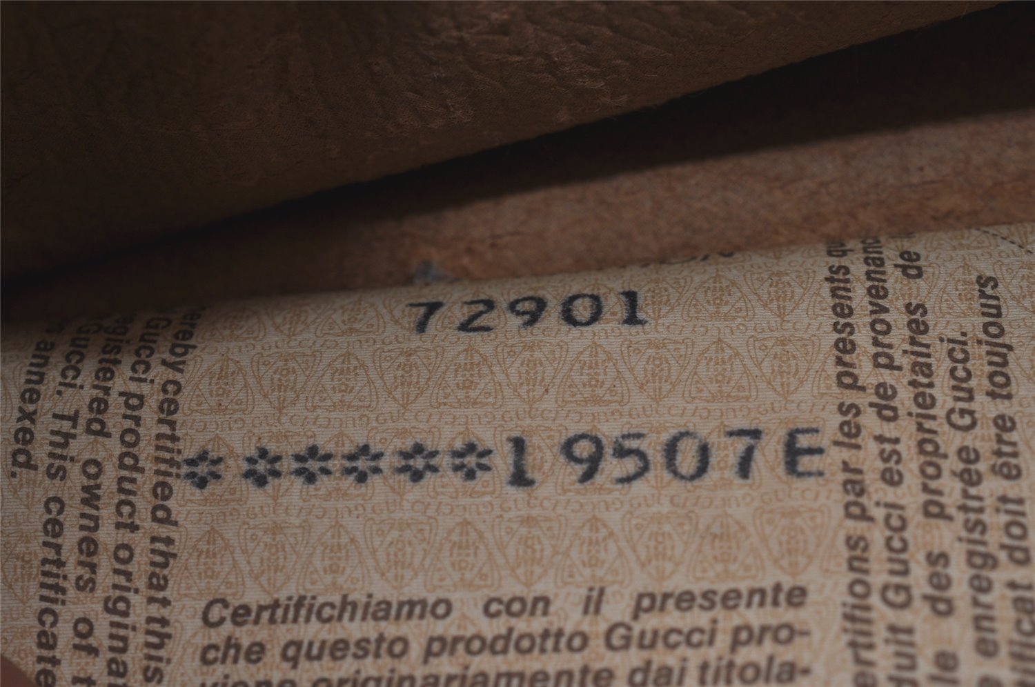 Authentic GUCCI Vintage Clutch Hand Bag Purse GG PVC Leather Brown 0926I