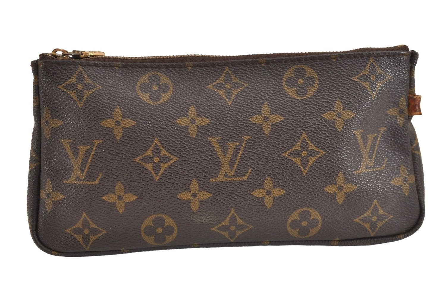 Authentic Louis Vuitton Monogram Pouch Purse For Sac Shopping GM LV 0927J