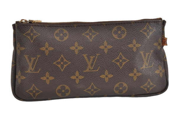 Authentic Louis Vuitton Monogram Pouch Purse For Sac Shopping GM LV 0927J
