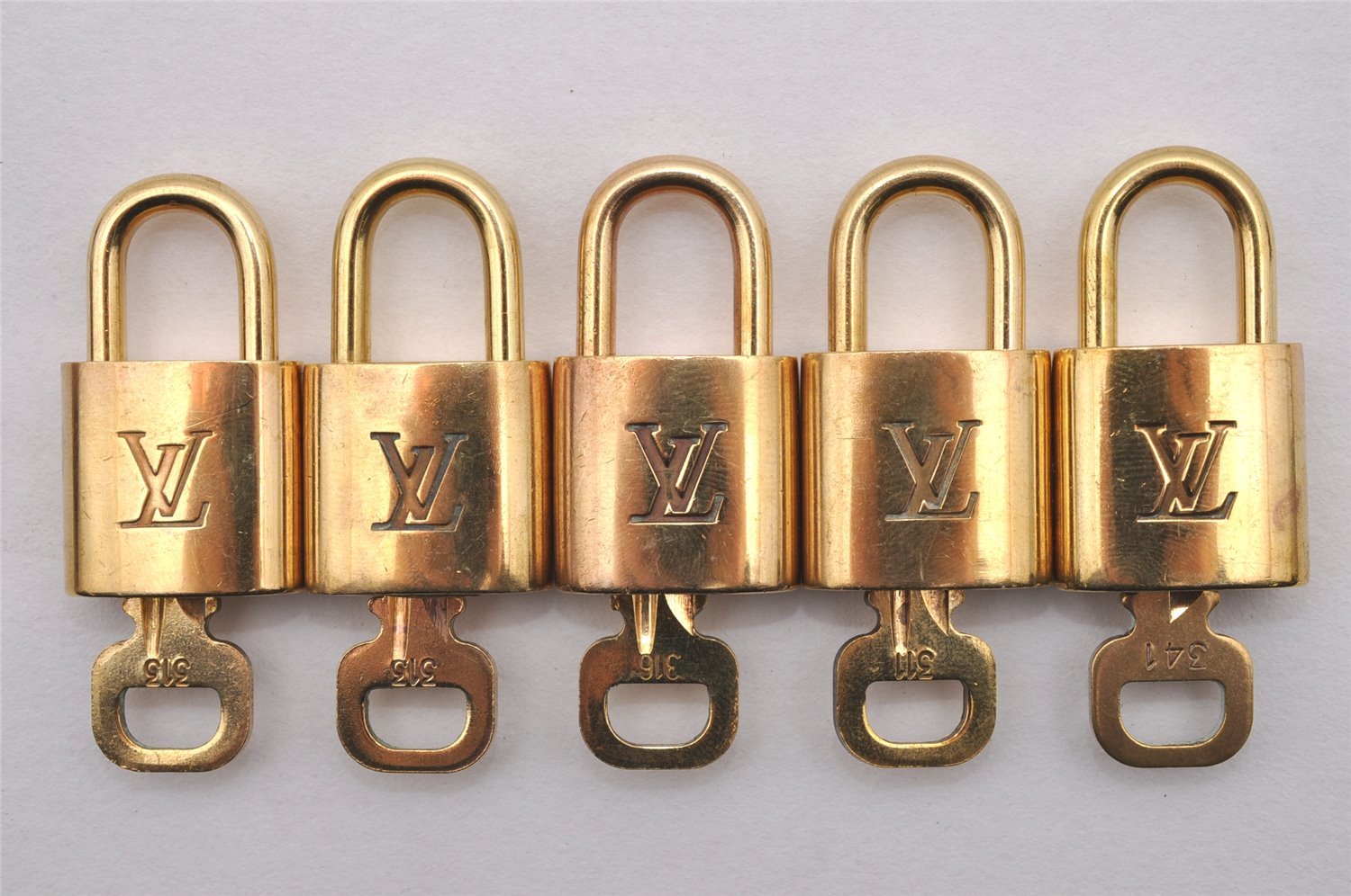 Authentic Louis Vuitton Padlock & Keys 10Set LV 0928J