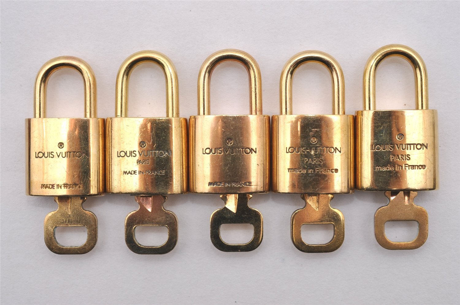 Authentic Louis Vuitton Padlock & Keys 10Set LV 0928J