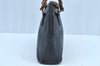 Authentic GUCCI Bamboo 2way Hand Shoulder Bag Leather Navy Blue Junk 0929I