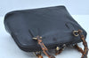 Authentic GUCCI Bamboo 2way Hand Shoulder Bag Leather Navy Blue Junk 0929I