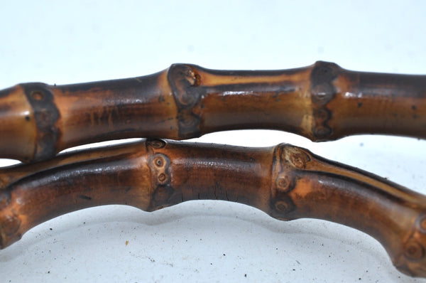 Authentic GUCCI Bamboo 2way Hand Shoulder Bag Leather Navy Blue Junk 0929I