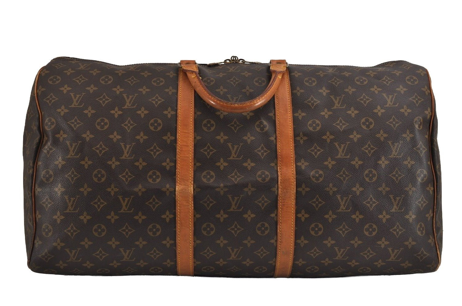 Authentic Louis Vuitton Monogram Keepall 60 Travel Boston Bag M41422 LV 0929J