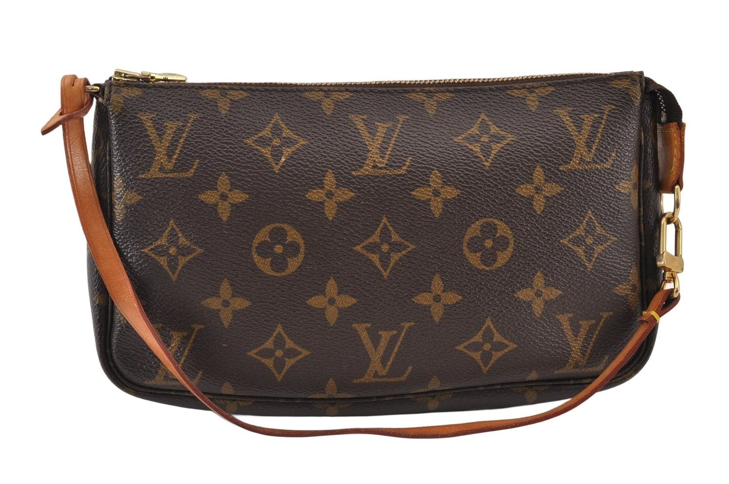 Authentic Louis Vuitton Monogram Pochette Accessoires Pouch M51980 LV 0929K