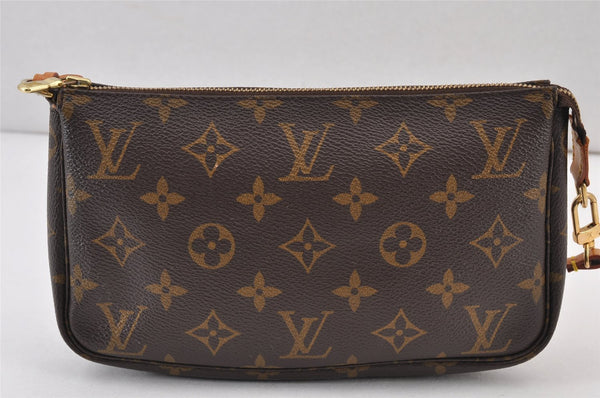Authentic Louis Vuitton Monogram Pochette Accessoires Pouch M51980 LV 0929K