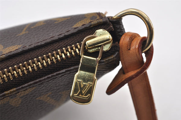 Authentic Louis Vuitton Monogram Pochette Accessoires Pouch M51980 LV 0929K