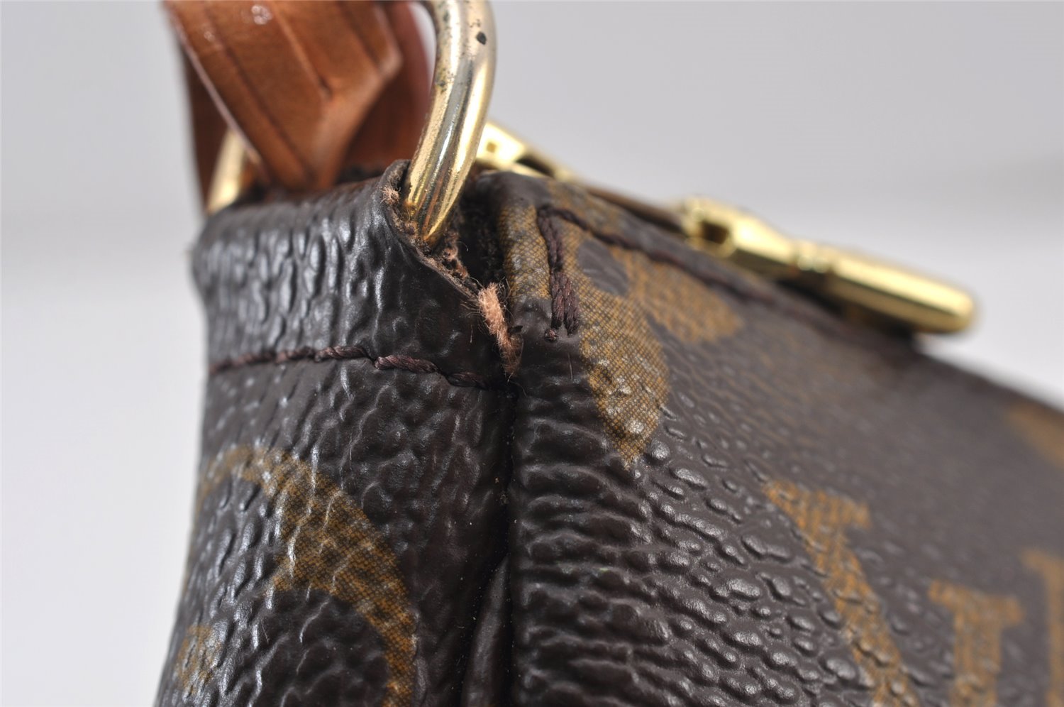 Authentic Louis Vuitton Monogram Pochette Accessoires Pouch M51980 LV 0929K