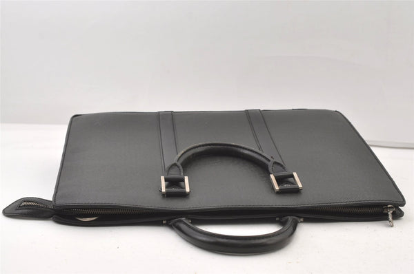 Auth Louis Vuitton Taiga Porte Documents Lozan 2Way Briefcase M30052 Black 0930K