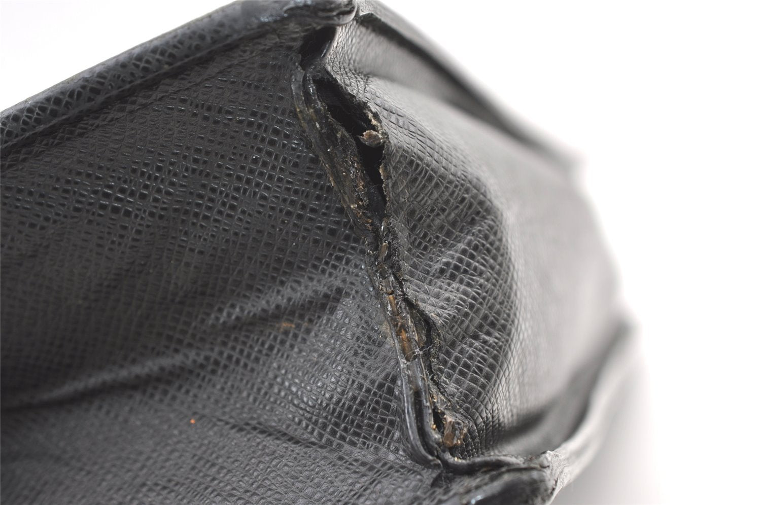 Auth Louis Vuitton Taiga Porte Documents Lozan 2Way Briefcase M30052 Black 0930K