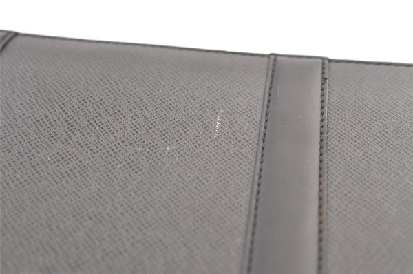 Auth Louis Vuitton Taiga Porte Documents Lozan 2Way Briefcase M30052 Black 0930K