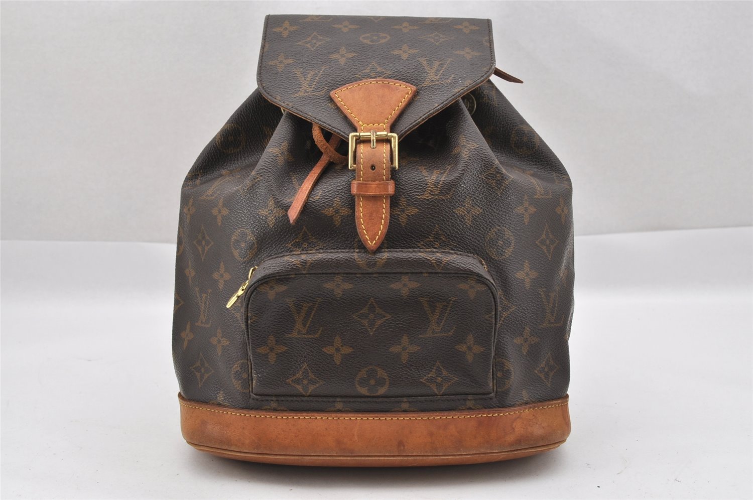 Authentic Louis Vuitton Monogram Montsouris MM Backpack M51136 LV 0931J