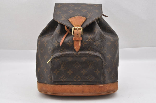 Authentic Louis Vuitton Monogram Montsouris MM Backpack M51136 LV 0931J