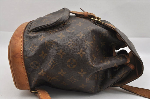 Authentic Louis Vuitton Monogram Montsouris MM Backpack M51136 LV 0931J
