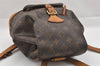 Authentic Louis Vuitton Monogram Montsouris MM Backpack M51136 LV 0931J