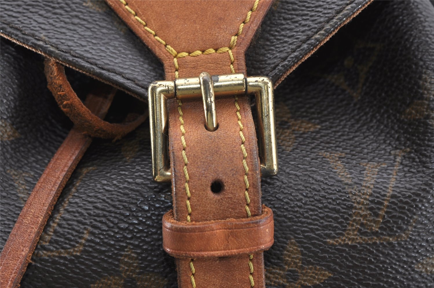 Authentic Louis Vuitton Monogram Montsouris MM Backpack M51136 LV 0931J
