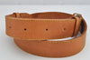 Authentic Louis Vuitton Vintage Leather Shoulder Strap Beige LV 0931K