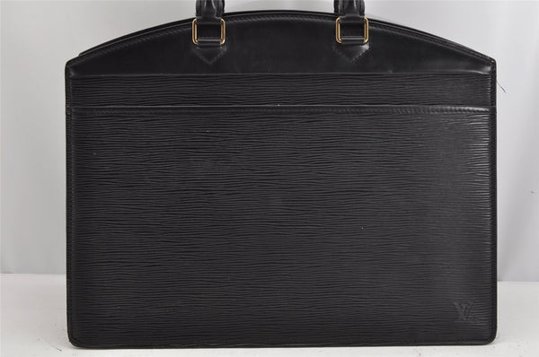 Authentic Louis Vuitton Epi Riviera Hand Bag Black M48182 LV 0932K