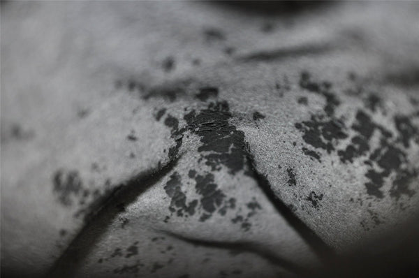 Authentic GUCCI Bamboo Shoulder Hand Bag Purse GG Suede 0013007 Black 0933I