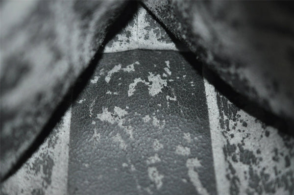 Authentic GUCCI Bamboo Shoulder Hand Bag Purse GG Suede 0013007 Black 0933I