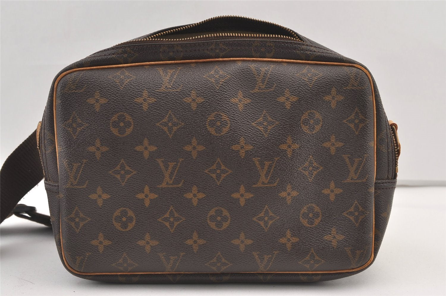 Auth Louis Vuitton Monogram Reporter PM Shoulder Cross Bag M45254 LV Junk 0933K