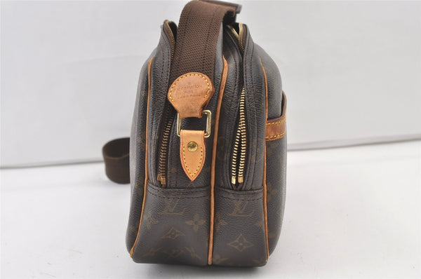 Auth Louis Vuitton Monogram Reporter PM Shoulder Cross Bag M45254 LV Junk 0933K