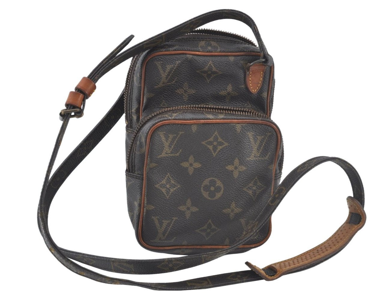 Authentic Louis Vuitton Monogram Mini Amazone Shoulder Cross Bag M45238 LV 0934K