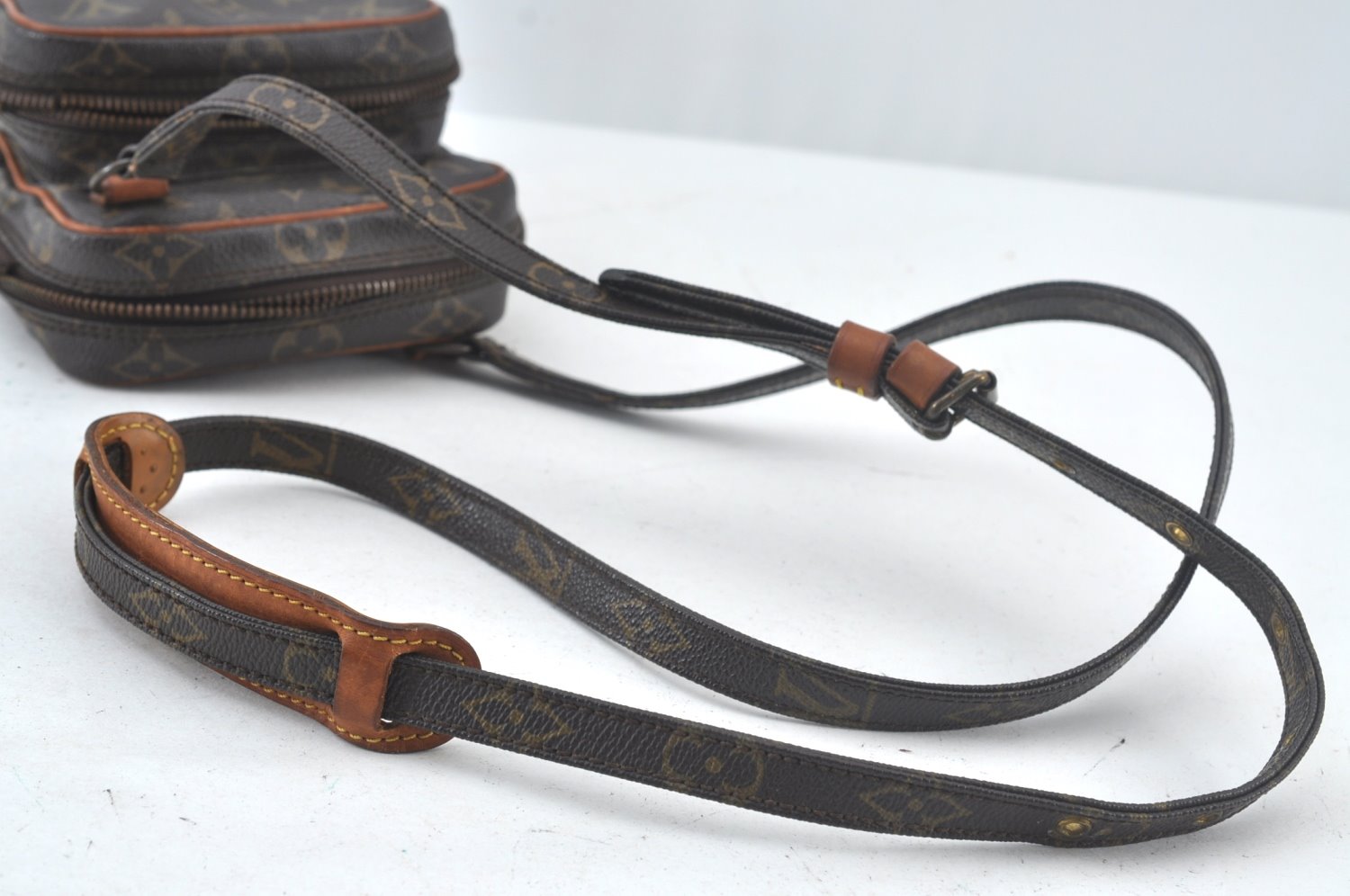 Authentic Louis Vuitton Monogram Mini Amazone Shoulder Cross Bag M45238 LV 0934K