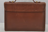 Authentic GIVENCHY Vintage Leather 2Way Shoulder Hand Bag Purse Brown 0935J