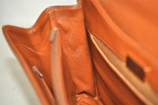 Authentic GIVENCHY Vintage Leather 2Way Shoulder Hand Bag Purse Brown 0935J