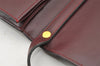 Authentic Christian Dior Vintage Shoulder Hand Bag Leather Bordeaux Junk 0936J