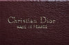 Authentic Christian Dior Vintage Shoulder Hand Bag Leather Bordeaux Junk 0936J