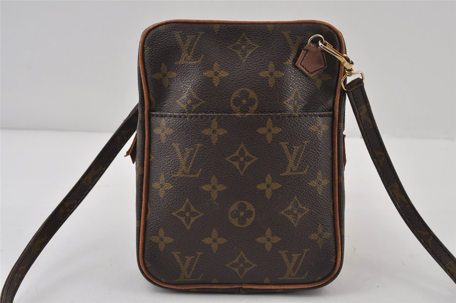 Authentic Louis Vuitton Monogram Danube Shoulder Cross Bag Old Model LV 0937J