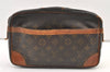 Authentic Louis Vuitton Monogram Compiegne 28 Clutch Hand Bag M51845 Junk 0937K