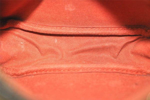 Authentic Louis Vuitton Damier Trousse Makeup Hand Bag Pouch N51982 LV 0939I