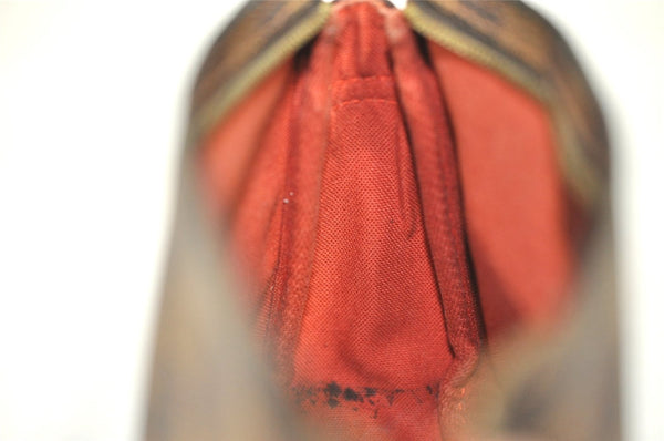 Authentic Louis Vuitton Damier Trousse Makeup Hand Bag Pouch N51982 LV 0939I