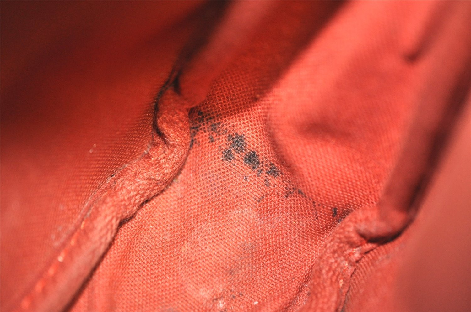 Authentic Louis Vuitton Damier Trousse Makeup Hand Bag Pouch N51982 LV 0939I