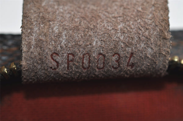 Authentic Louis Vuitton Damier Trousse Makeup Hand Bag Pouch N51982 LV 0939I